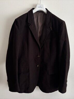 $650 R.M. Williams Hybrid Cotton Sport Coat/ Jacket - Dark Brown Moleskin -46